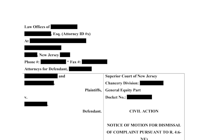 draft motions, complaints and pleadings